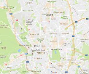 yapboz Madrid Haritası